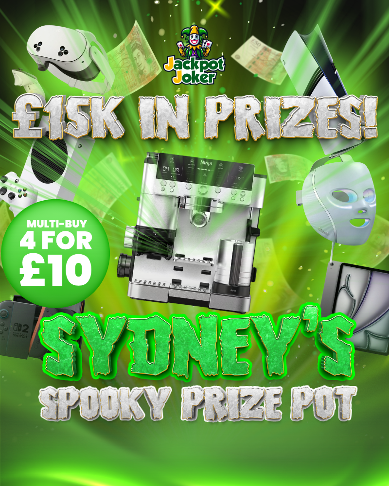 Sydneys Spooky Prize Pot - £15,000 of Prizes to be Won Instantly