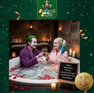 The Jokers Ultimate Valentine - Win a Luxury overnight hotel spa break for 2, with a treatment each & evening meal + over £2100 instant prizes to be won