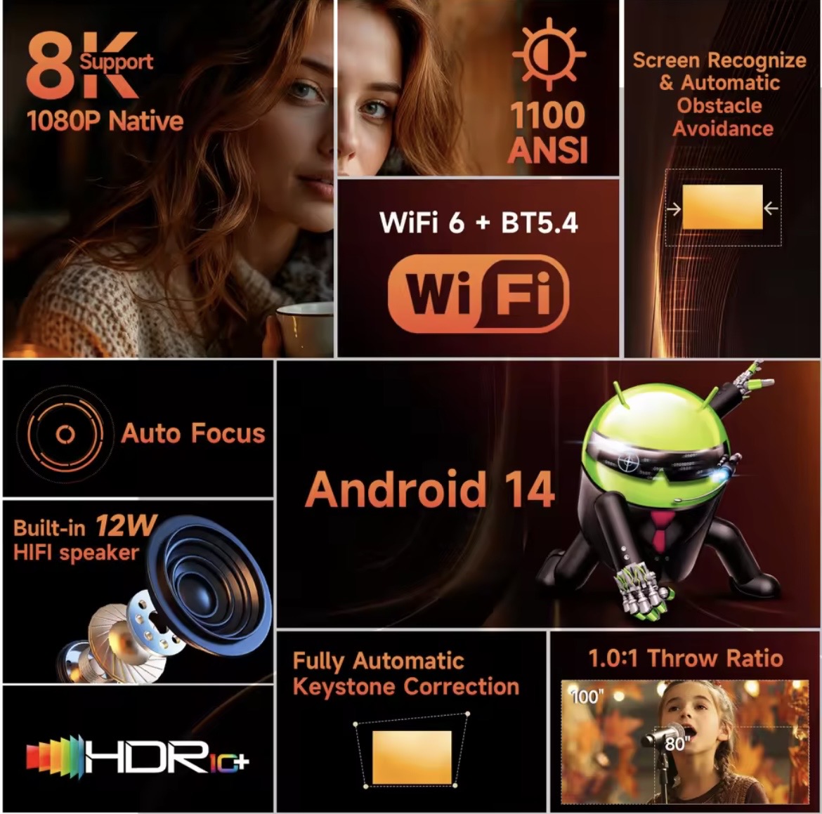 Magcubic Full HD Projector - Home Theater - Indoor & Outdoor - Image 5
