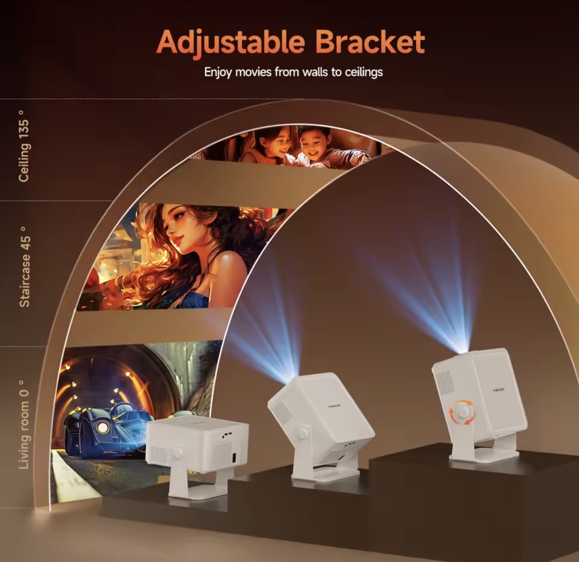 Magcubic Full HD Projector - Home Theater - Indoor & Outdoor - Image 3
